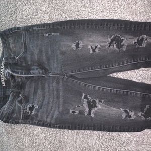 Black American Eagle High Waisited Jeans